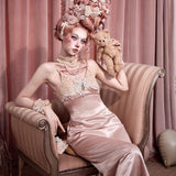 Blood Supply Pink Baroque Slip Dress