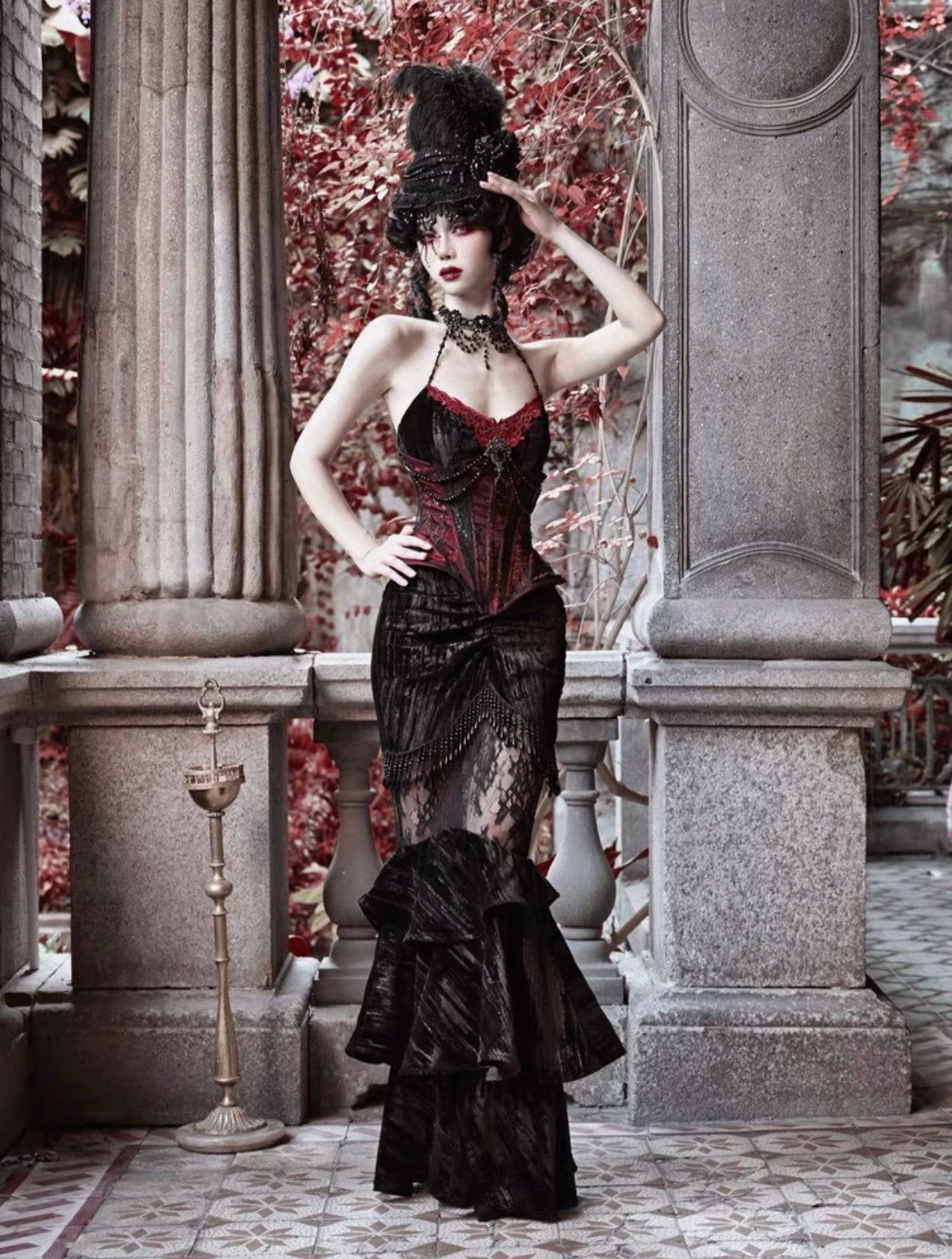 Get trendy with [Blood Supply] Gothic Mermaid Skirt - Clothing available at Peiliee Shop. Grab yours for $48 today!