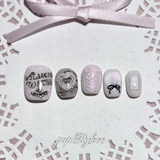 Dream core strange tale Hand-Painted Press On Nail Set