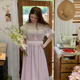 Customized Sewing Diary Handmade Lavender Moon Cotton Dress