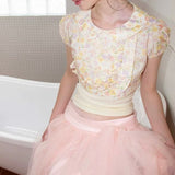 MineBeThyVers Floral Garden cropped Top