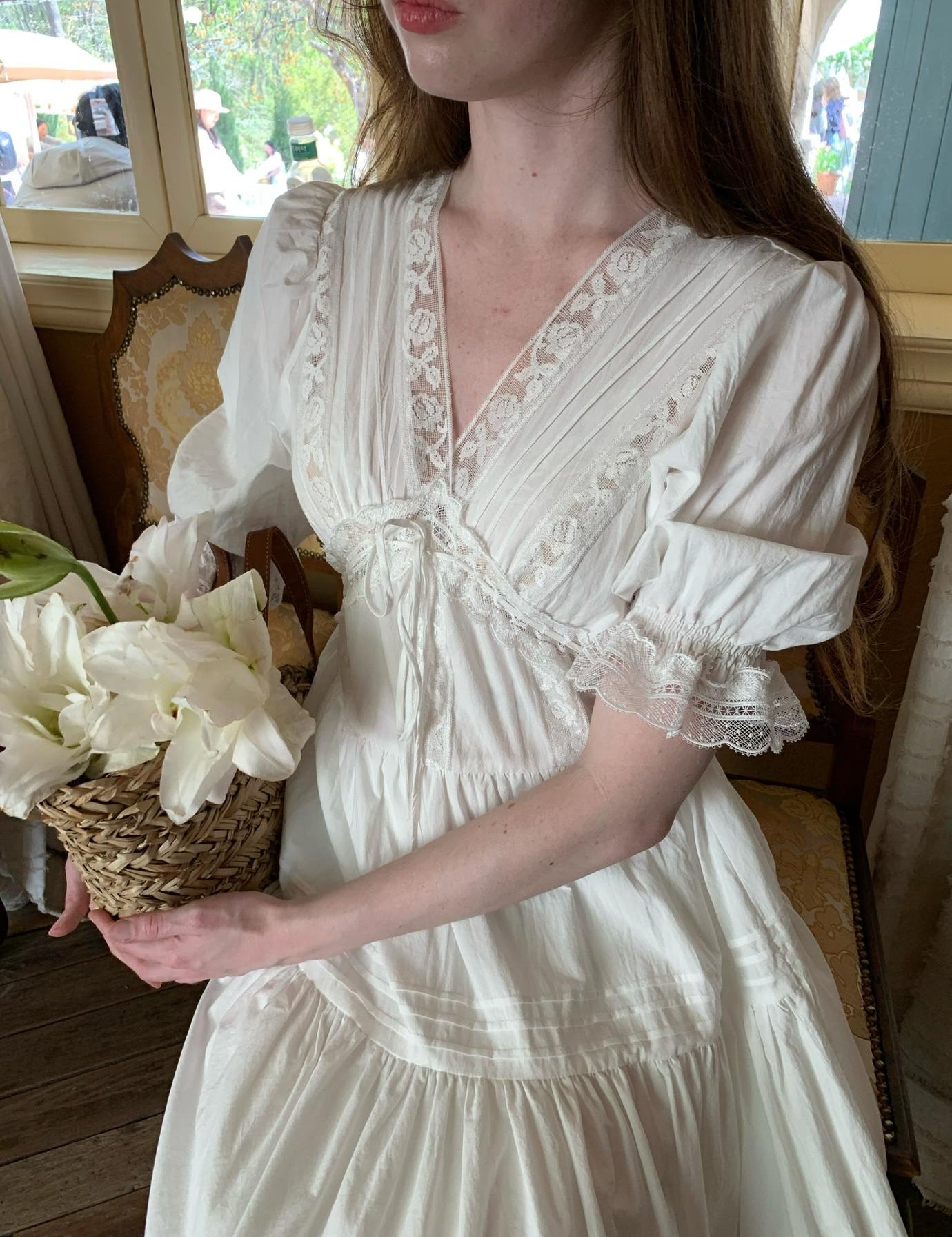 Customized Sewing Diary Handmade Whispering Meadow Cotton Dress