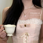 Get trendy with [Mummy Cat] Ballet Sweetheart Lace Dress -  available at Peiliee Shop. Grab yours for $59 today!