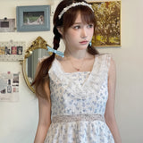 Get trendy with Cottage Fairyland Floral Cotton Dress -  available at Peiliee Shop. Grab yours for $36 today!