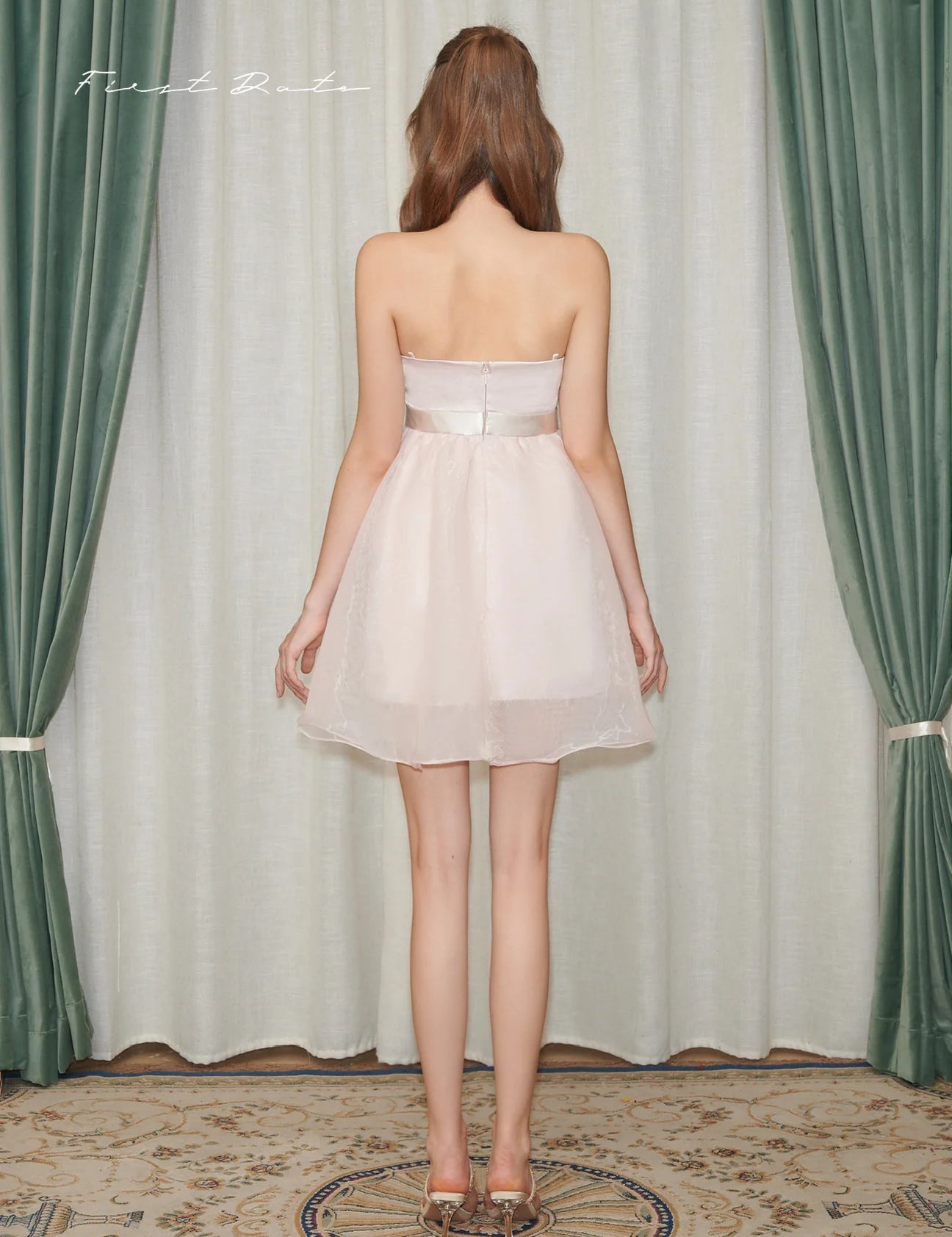 First Date NYC Rosalie Bouquet Mini Dress in Pink