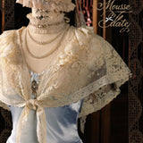 BloodSupply Happy Birthday Mousse Date Vintage Lace Scarf Cape