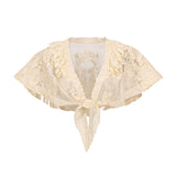 BloodSupply Happy Birthday Mousse Date Vintage Lace Scarf Cape