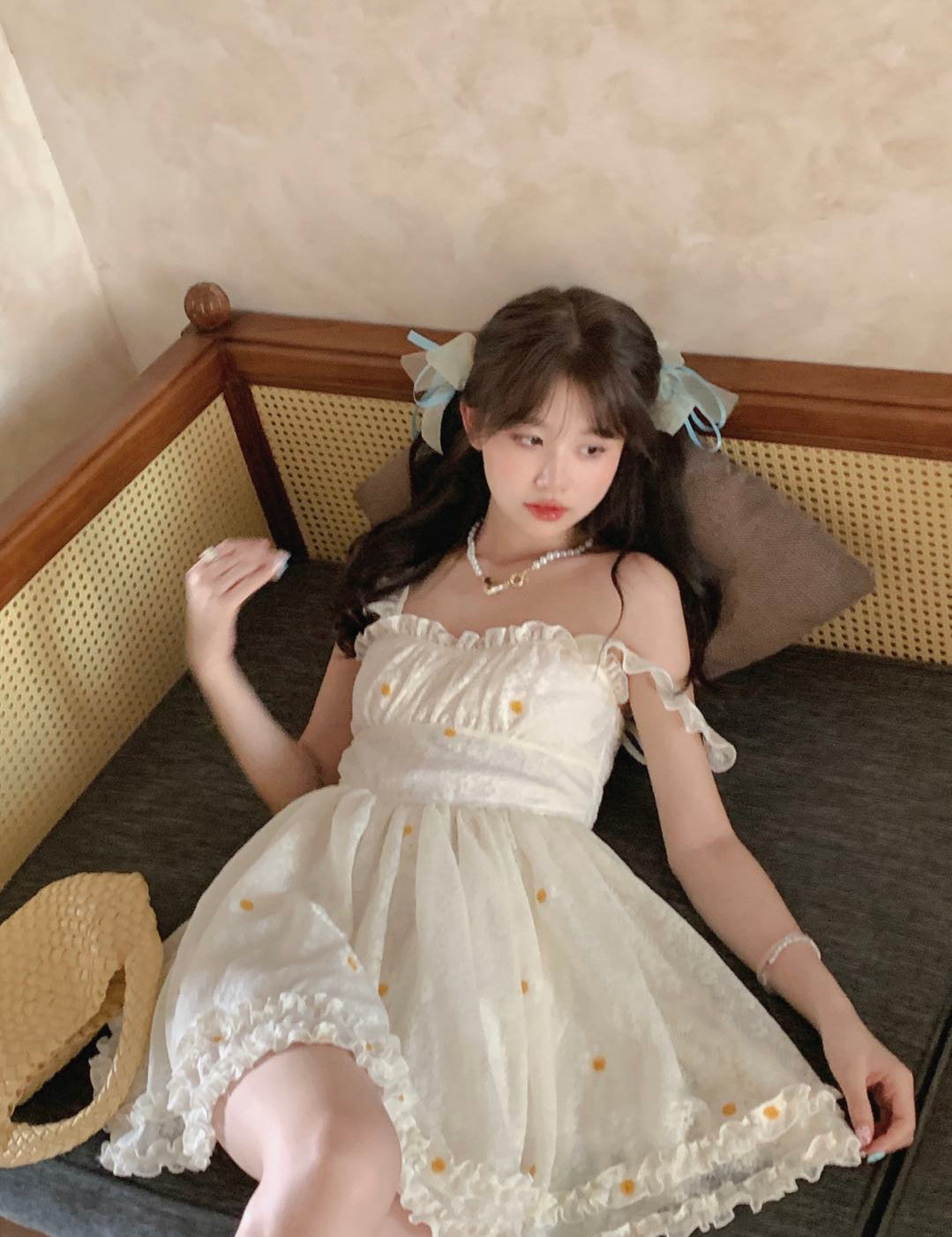 Get trendy with [Rose Candy] Daisy Delight Tulle Dress - Dresses available at Peiliee Shop. Grab yours for $36 today!