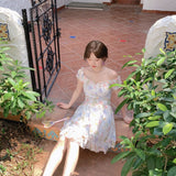 Get trendy with [Rose Candy] Eden Garden Vintage-Inspired Lace Dress - Dresses available at Peiliee Shop. Grab yours for $38 today!