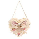 BloodSupply Pink Baroque Cherry Heart Cake Bag