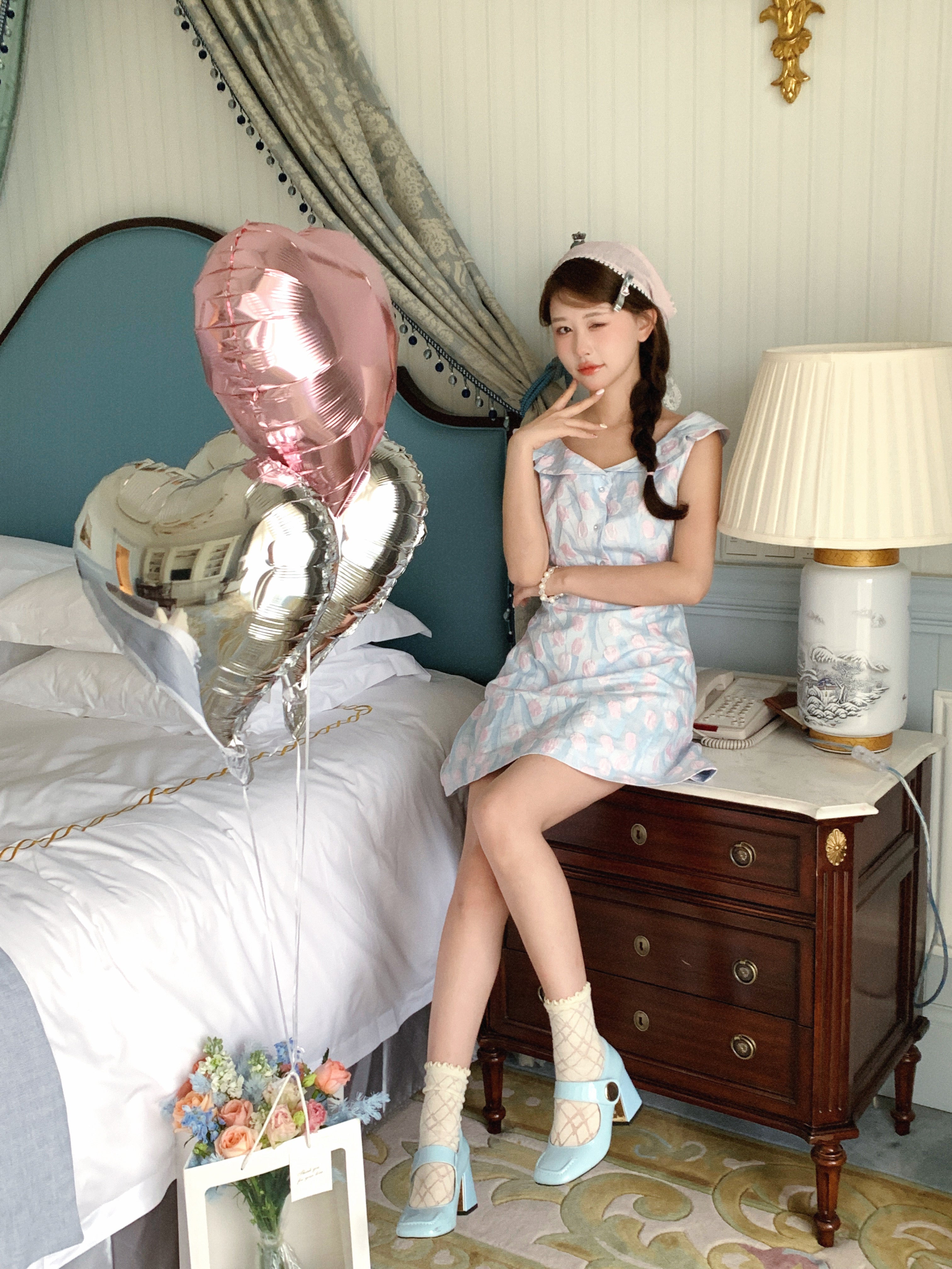 Get trendy with [SALE] Tulip Tale Vintage Mini Dress - Dresses available at Peiliee Shop. Grab yours for $28 today!