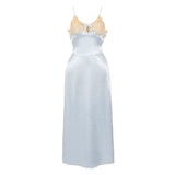 Blood Supply Happy Birthday Mousse Date Satin Ribbon Slip Dress