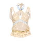Blood Supply Happy Birthday Mousse Date Vintage Lace Top