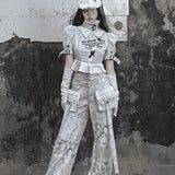 Get trendy with [Blood Supply] Madhouse Distressed Workwear Pants - Apparel & Accessories available at Peiliee Shop. Grab yours for $54 today!