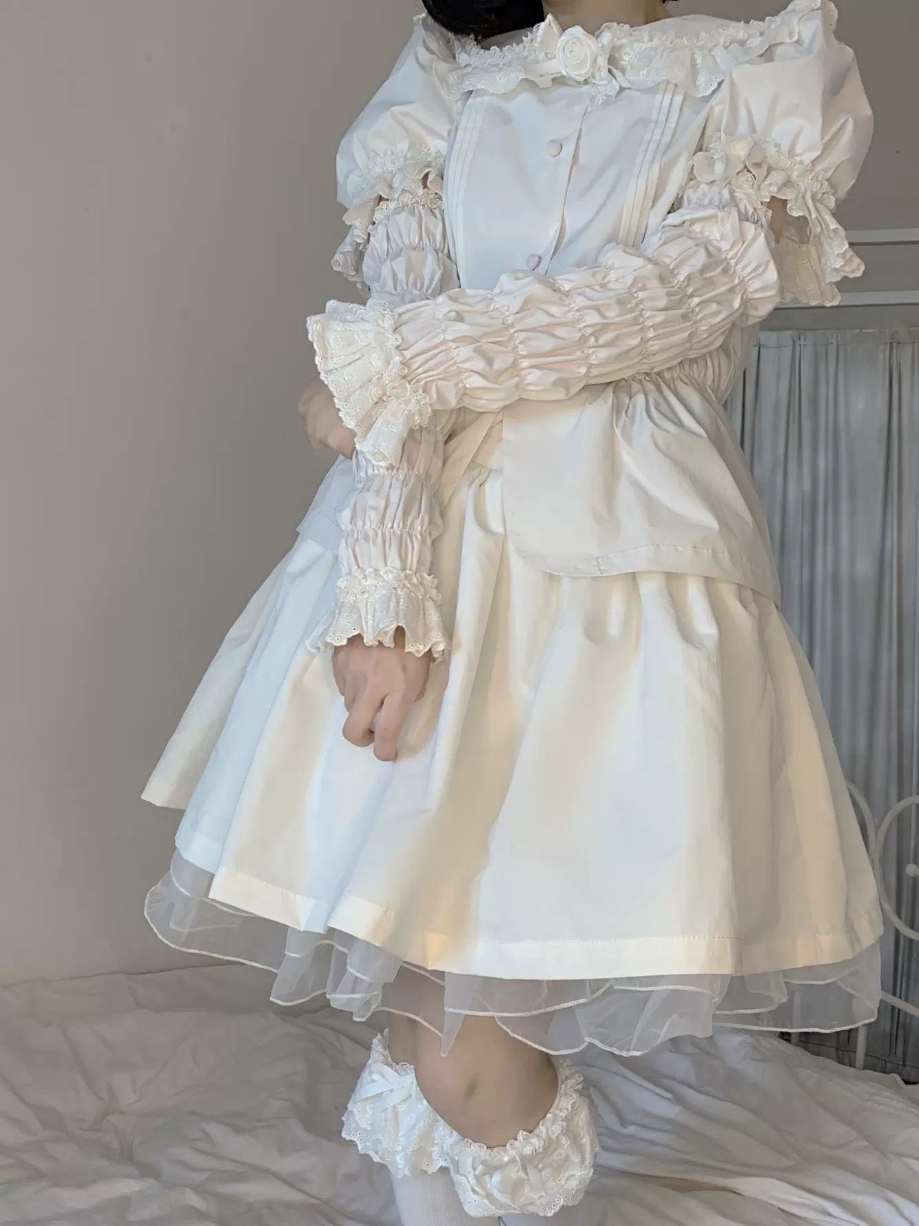 Get trendy with [Nololita Official Pre-order 2023] The nightingale shirt -  available at Peiliee Shop. Grab yours for $16 today!