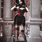 Get trendy with [Blood Supply] Halloween Royal Velvet Gothic Dress - Dresses available at Peiliee Shop. Grab yours for $56 today!