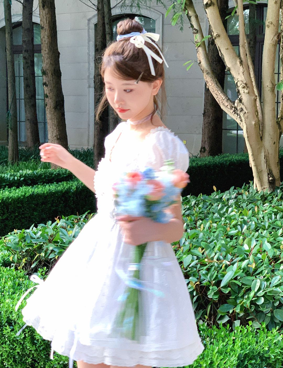 Get trendy with [Rose Candy] Cream Puff Princess Dress - Dresses available at Peiliee Shop. Grab yours for $38 today!