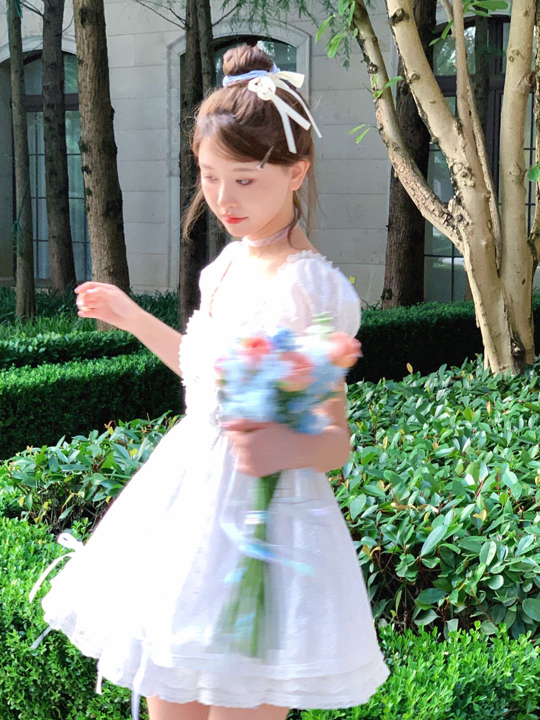 Get trendy with [Rose Candy] Cream Puff Princess Dress - Dresses available at Peiliee Shop. Grab yours for $38 today!
