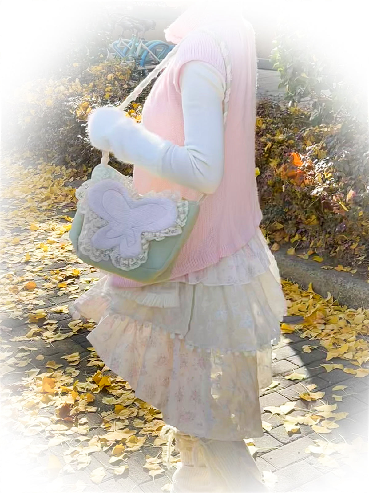Get trendy with [Rose Island] Spring Butterfly Zipper Shoulder Bag - Handbags available at Peiliee Shop. Grab yours for $38 today!