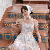 Get trendy with [Rose Candy] Eden Garden Vintage-Inspired Lace Dress - Dresses available at Peiliee Shop. Grab yours for $38 today!