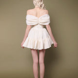 First Date NYC Annie Off Shoulder Bowknot Dress