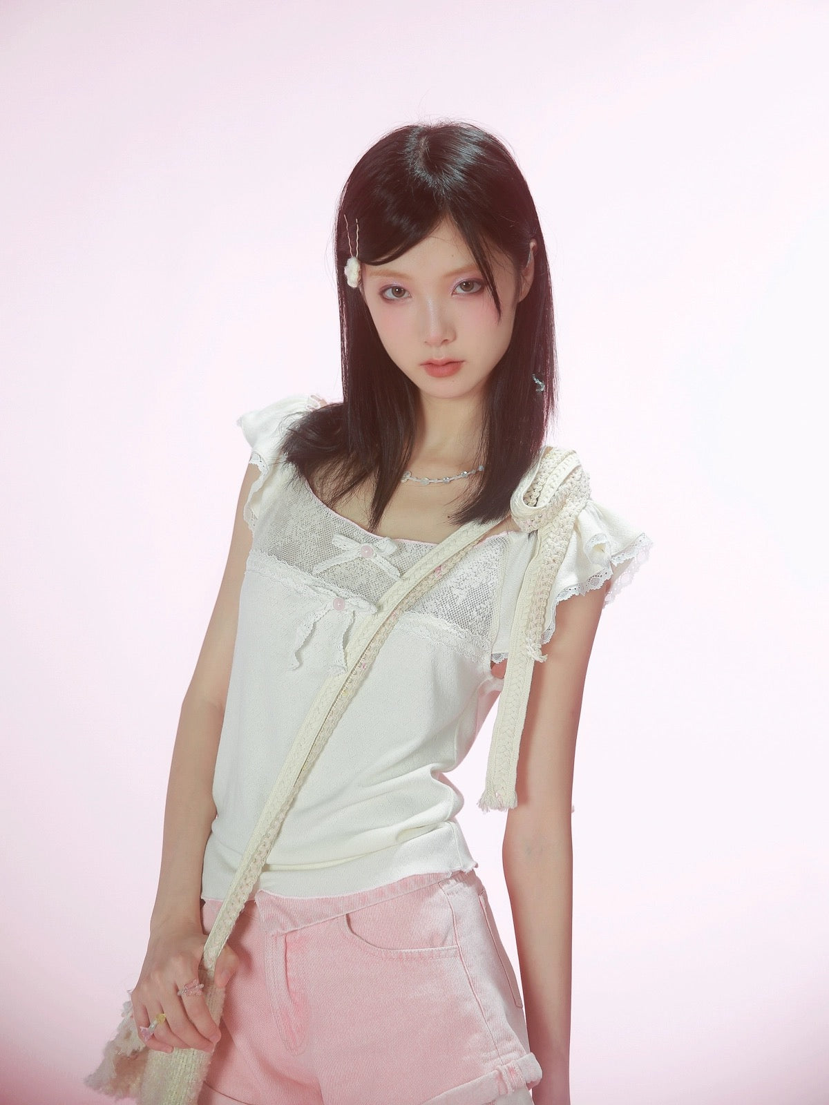 Get trendy with [Rose Island] Bunny dreams crop top -  available at Peiliee Shop. Grab yours for $28 today!