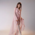 Get trendy with [Rose Island] Sunset Rose Robe Light Bikini Outer Beach wear -  available at Peiliee Shop. Grab yours for $65 today!