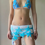 Get trendy with [Customized Handmade] You are the night, you are the light. Handmade knitted crop top skirt set -  available at Peiliee Shop. Grab yours for $39.90 today!