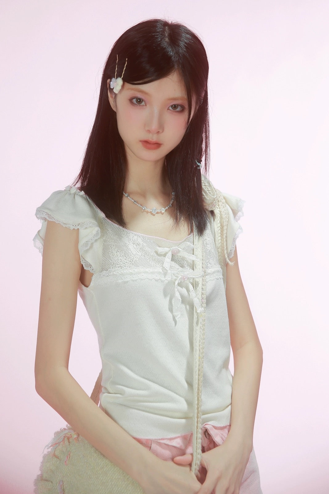 Get trendy with [Rose Island] Bunny dreams crop top -  available at Peiliee Shop. Grab yours for $28 today!