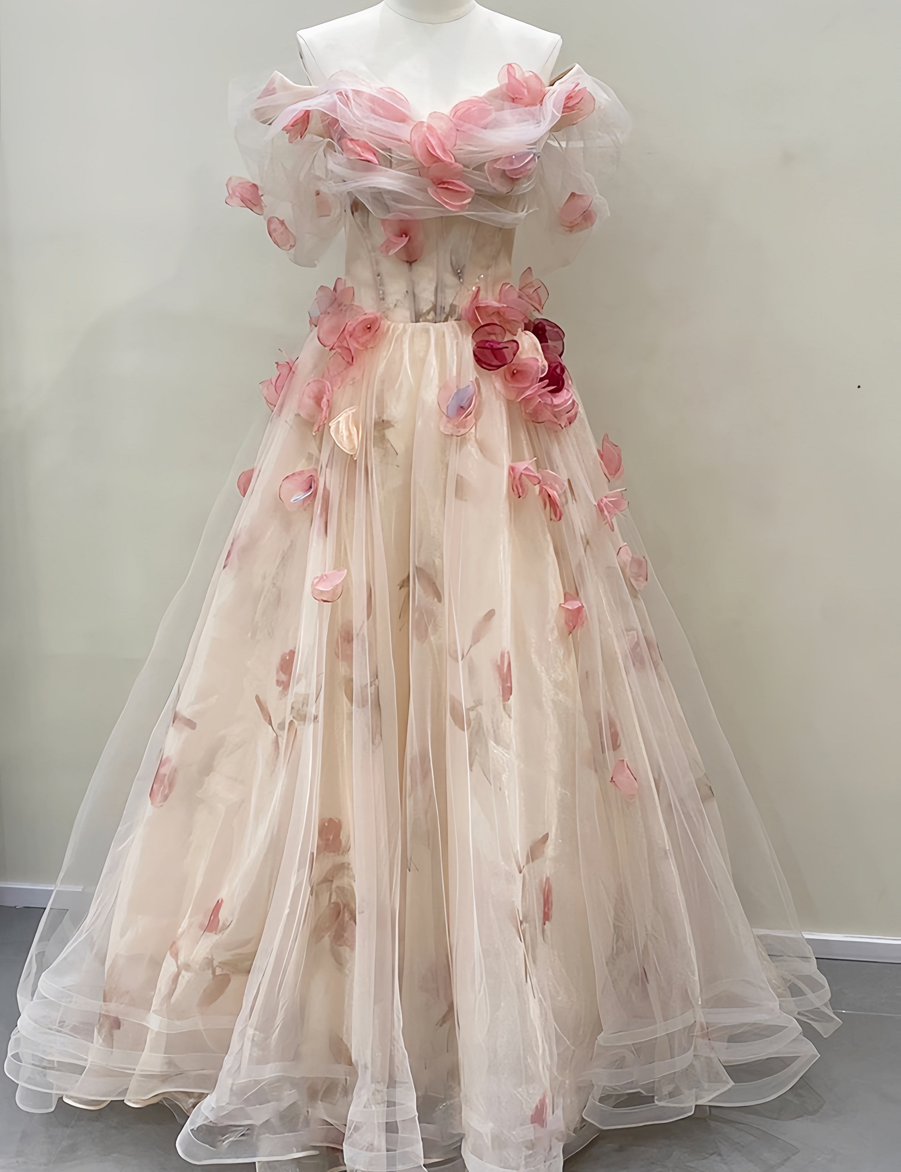 Get trendy with My Majesty the Rose Wedding Dress Floral Gown Midi Dress -  available at Peiliee Shop. Grab yours for $85 today!