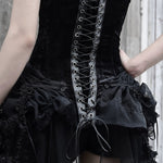 Get trendy with [Blood Supply]Alice Dark Gothic Corset Dress - Clothing available at Peiliee Shop. Grab yours for $18 today!