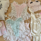 Get trendy with Mid summer nights dream lingerie  lace satin corset bustier with garter straps -  available at Peiliee Shop. Grab yours for $29 today!