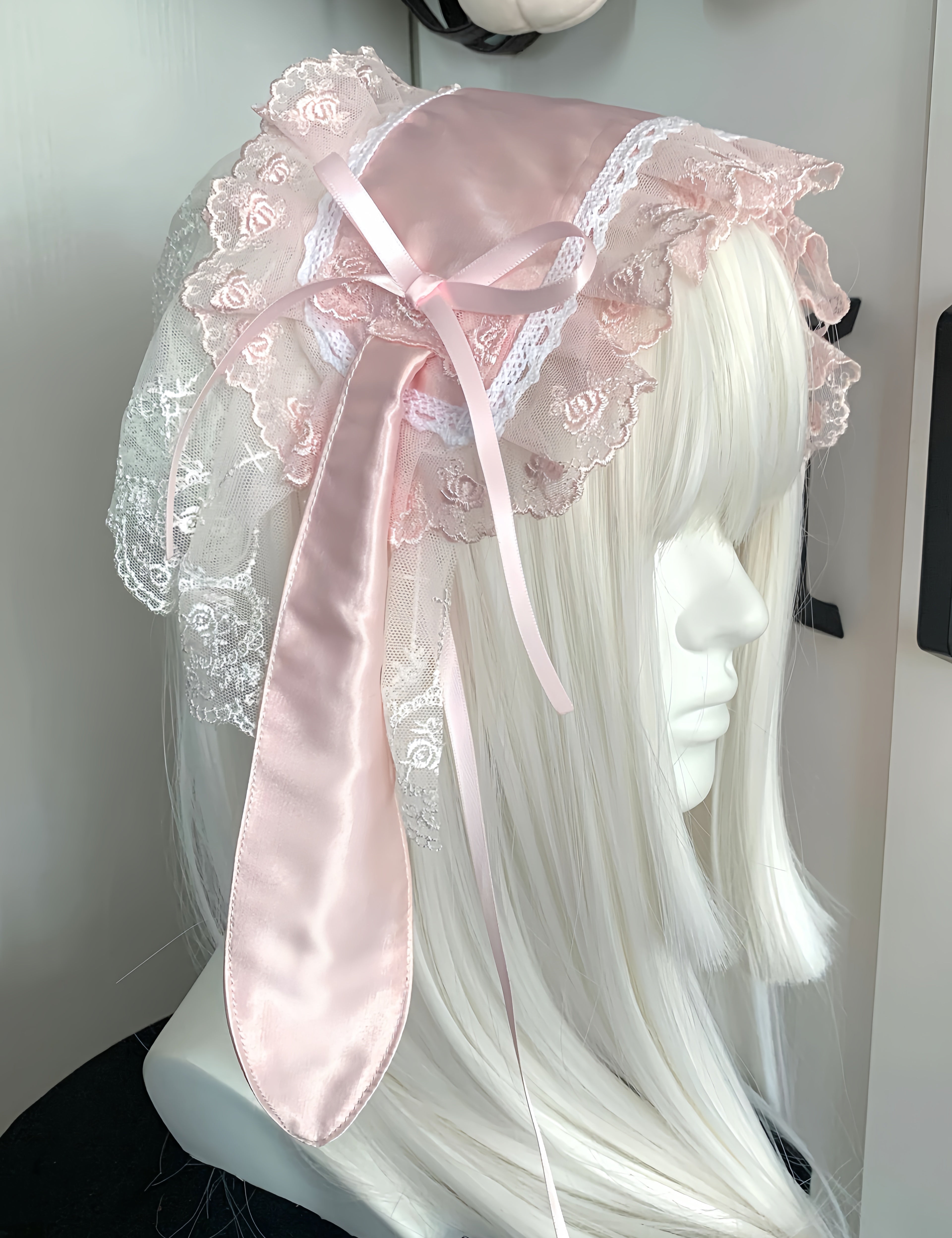 Get trendy with Handmade Pink Bunny Hat Headband -  available at Peiliee Shop. Grab yours for $21.90 today!