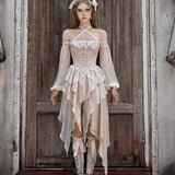 Get trendy with [Blood Supply]Classical court gorgeous lantern sleeve dress - Clothing available at Peiliee Shop. Grab yours for $64 today!