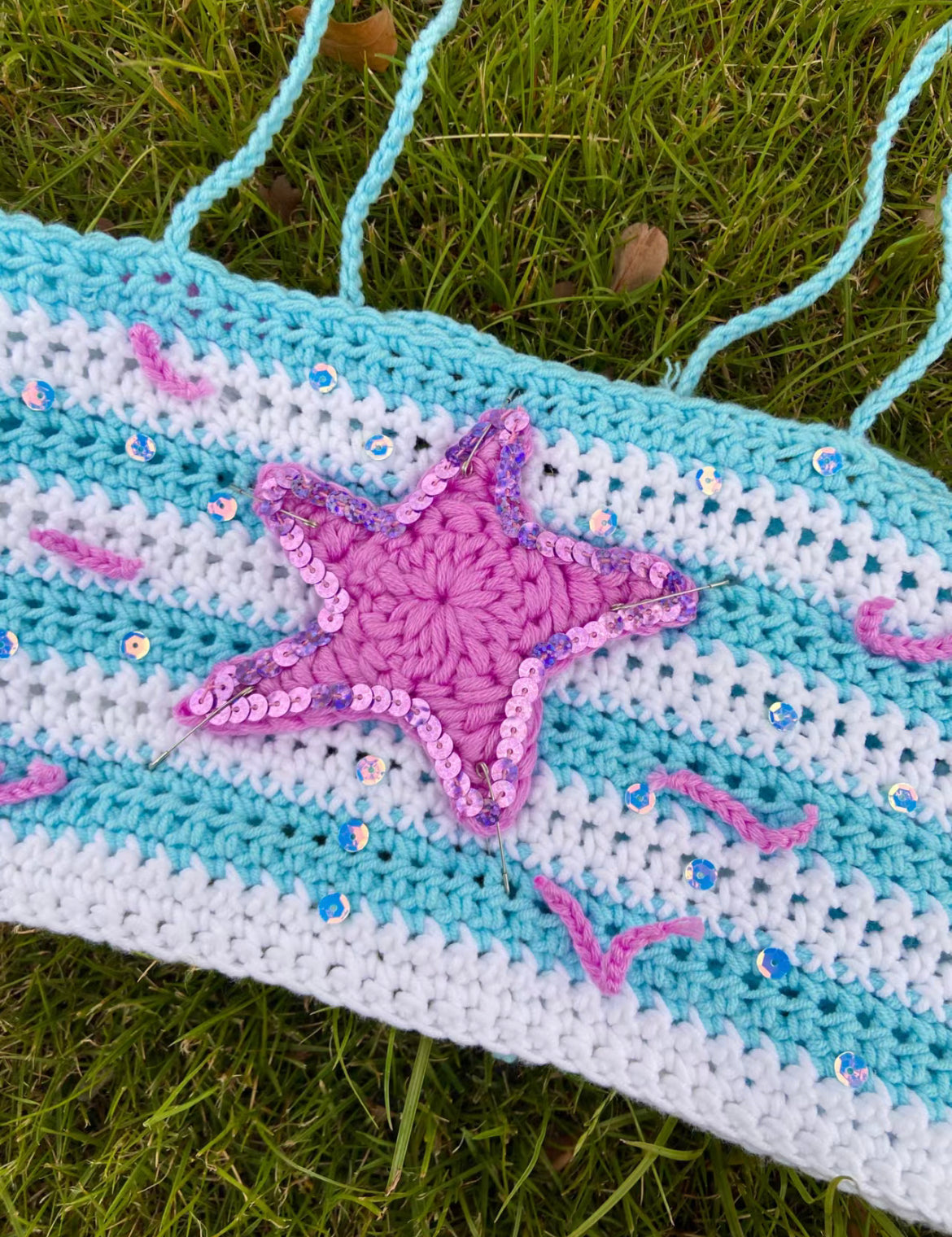 Get trendy with [Customized Handmade] Twinkle Little Star Handmade knitting top by windoii -  available at Peiliee Shop. Grab yours for $45 today!