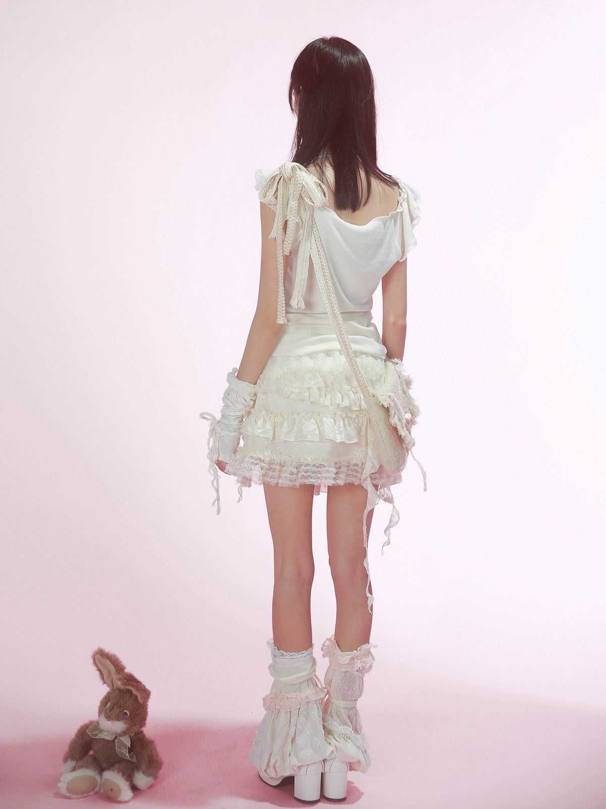 Get trendy with [Rose Island] Bunny dreams crop top -  available at Peiliee Shop. Grab yours for $28 today!
