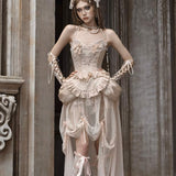 Get trendy with [Blood Supply] The Damaged Ballerina Dream Camisole Corset Top - Clothing available at Peiliee Shop. Grab yours for $55 today!