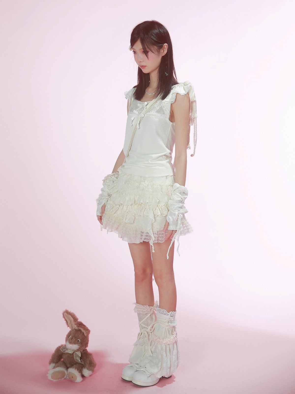 Get trendy with [Rose Island] Bunny dreams crop top -  available at Peiliee Shop. Grab yours for $28 today!