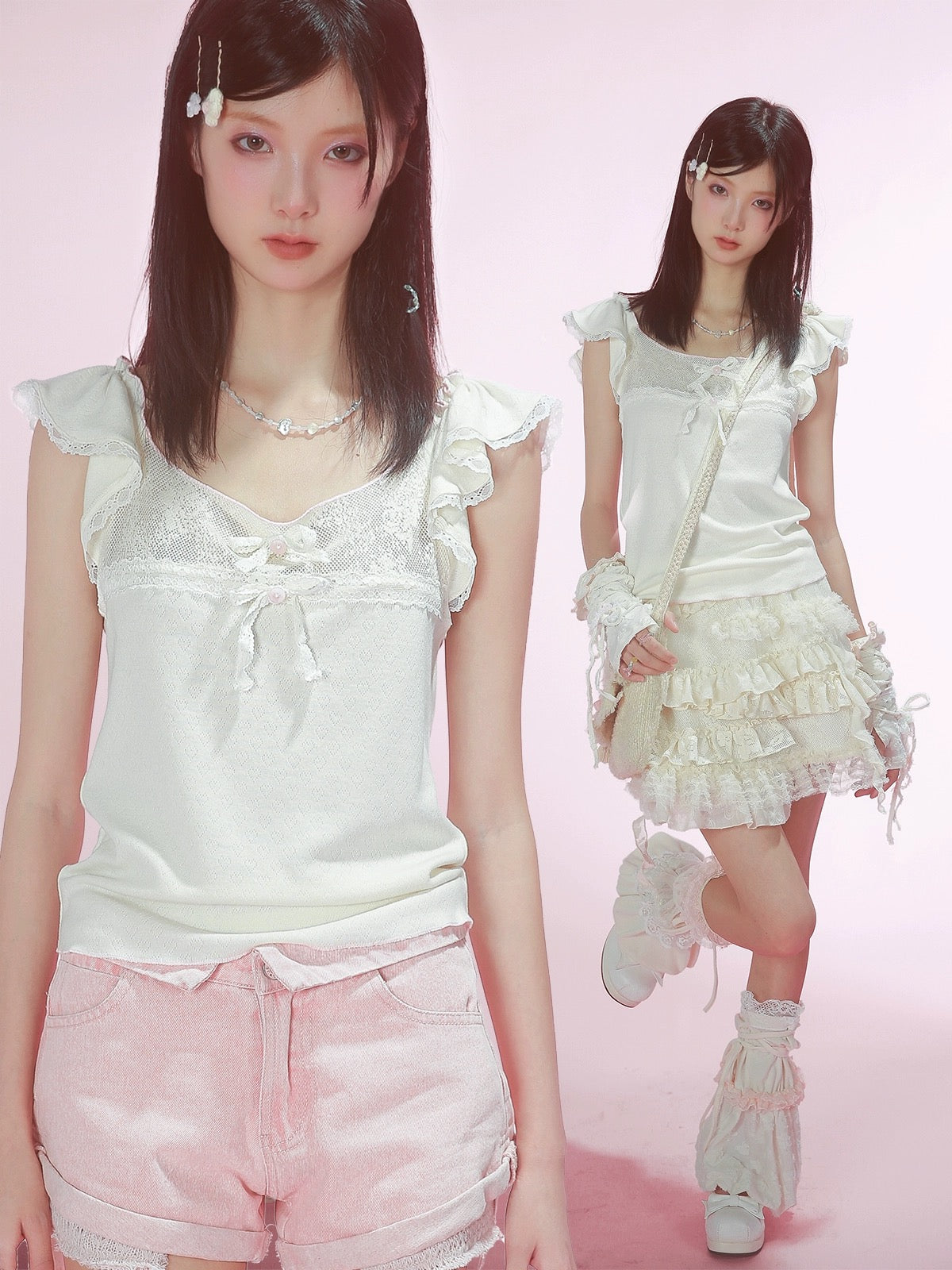 Get trendy with [Rose Island] Bunny dreams crop top -  available at Peiliee Shop. Grab yours for $28 today!