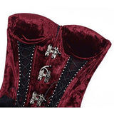 Get trendy with [Blood Supply]Halloween Alice Dark Gothic Corset and Lace-up Set (Red) - Clothing available at Peiliee Shop. Grab yours for $18 today!