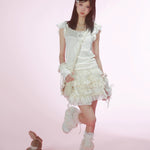 Get trendy with [Rose Island] Bunny dreams crop top -  available at Peiliee Shop. Grab yours for $28 today!