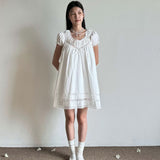 sweet and coquette core girl style with 100% comfy cotton fabric and babydoll design