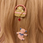 Get trendy with [Limited Edition] Kitty Party Brass hairpin (from Japanese Artist) -  available at Peiliee Shop. Grab yours for $28.80 today!