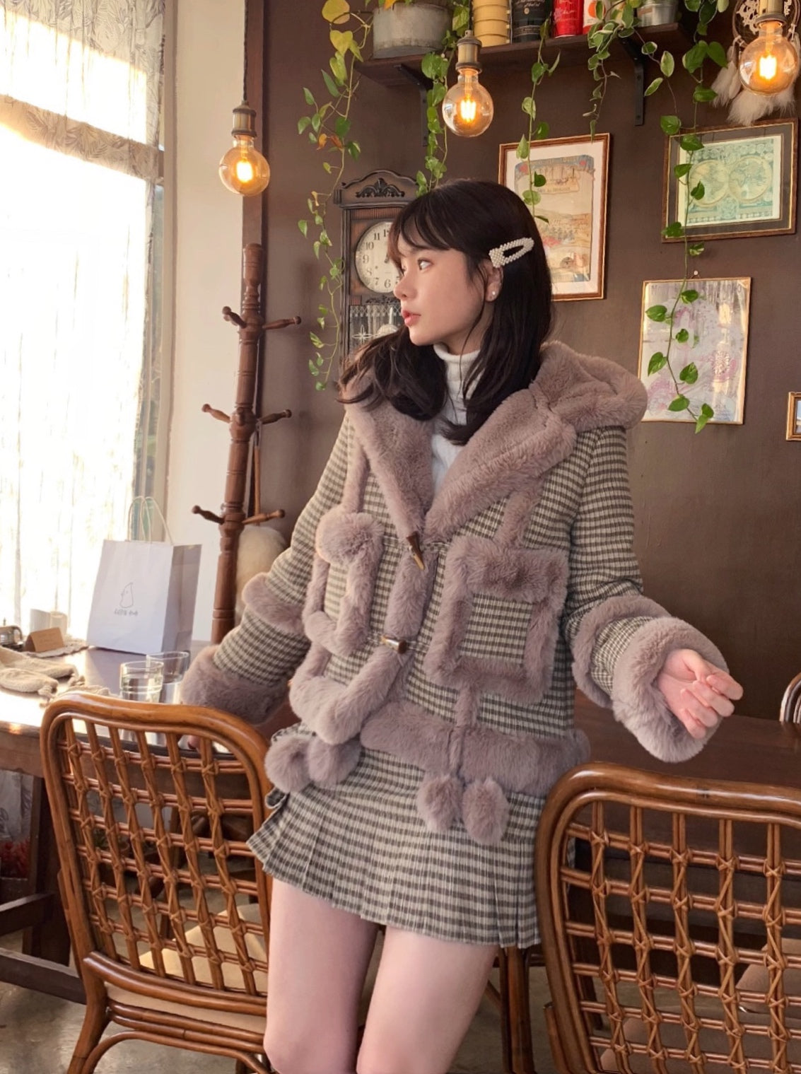Get trendy with All I want for Christmas is you - faux fur skirt -  available at Peiliee Shop. Grab yours for $25 today!