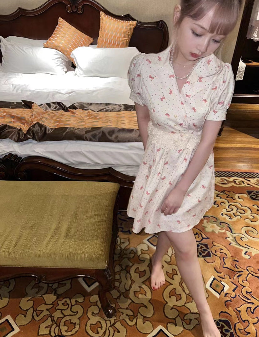 Get trendy with Dream Candy Vintage Cotton Dress - Dress available at Peiliee Shop. Grab yours for $38 today!