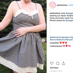 Get trendy with Ballet Dream Babydoll Ballerina gingham dress - Dress available at Peiliee Shop. Grab yours for $36 today!