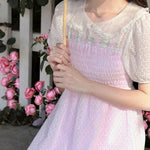 Get trendy with Rose Mist French Romantic Dress -  available at Peiliee Shop. Grab yours for $58 today!