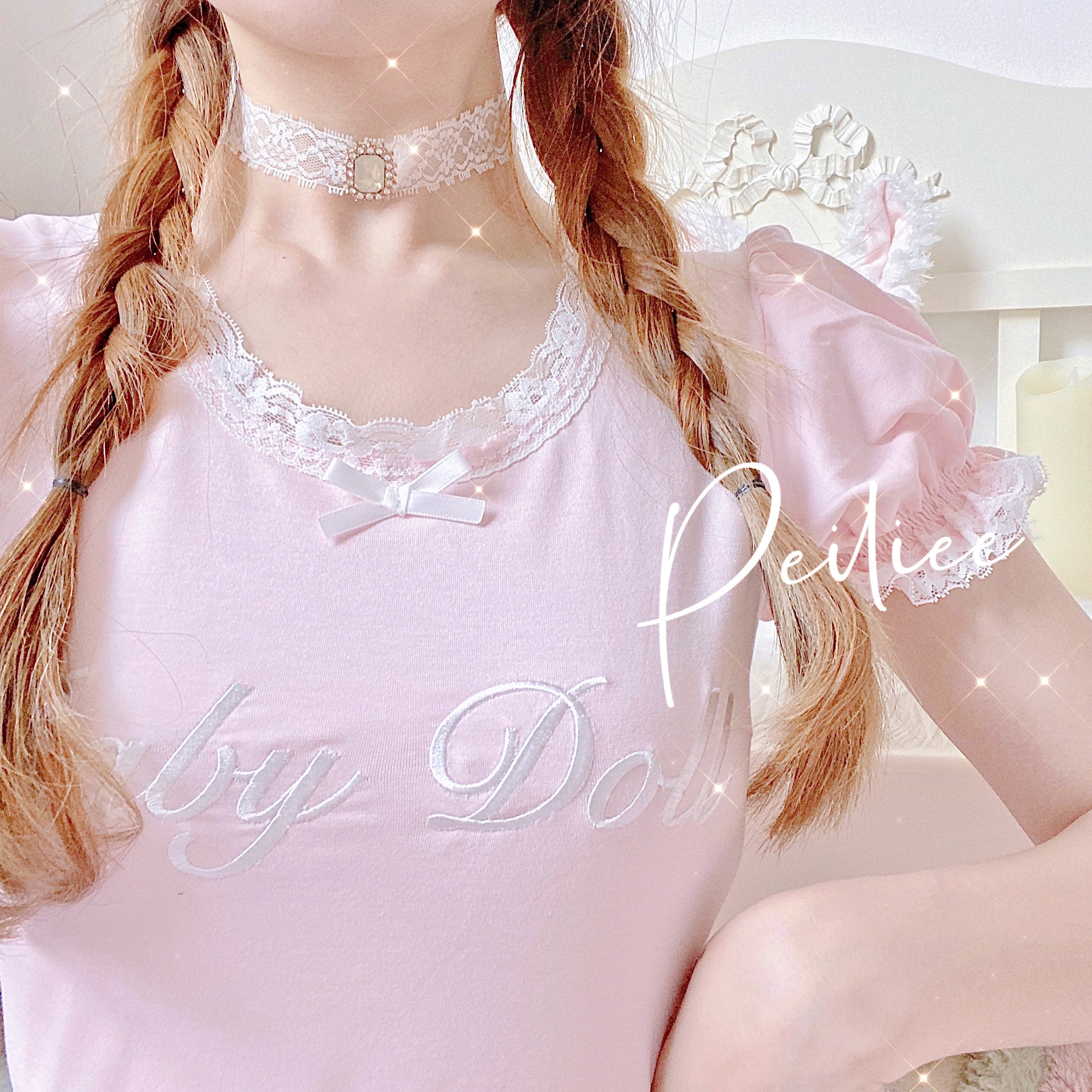 Get trendy with [Peiliee 3 Years Anniversary] Min Sötnos Sweet Babydoll (babygirl) Larme Cotton Top -  available at Peiliee Shop. Grab yours for $25 today!