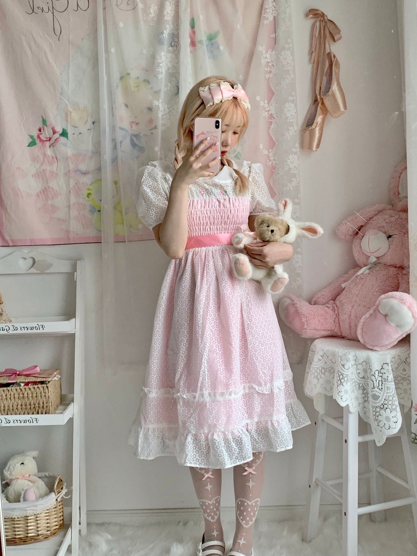 Get trendy with Rose Mist French Romantic Dress -  available at Peiliee Shop. Grab yours for $58 today!
