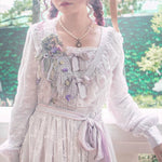 Get trendy with [Premium Selected] The Stray Canaries Lavender Lace OP Le Flacon -  available at Peiliee Shop. Grab yours for $149 today!